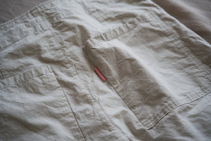 高密度タイプライターコットンパンツ/Typewriter cotton pants/Light Gray