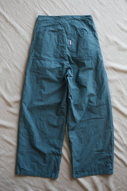 高密度タイプライターコットンパンツ/Typewriter cotton pants/Gray Navy
