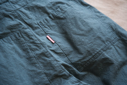 高密度タイプライターコットンパンツ/Typewriter cotton pants/Gray Navy