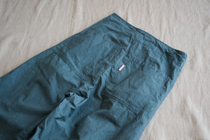 高密度タイプライターコットンパンツ/Typewriter cotton pants/Gray Navy