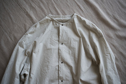 高密度タイプライターコットンシャツ/ Typewriter cotton shirts/Light Gray