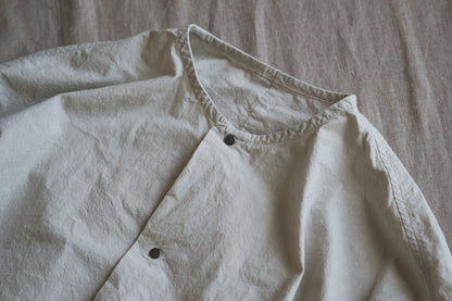 高密度タイプライターコットンシャツ/ Typewriter cotton shirts/Light Gray