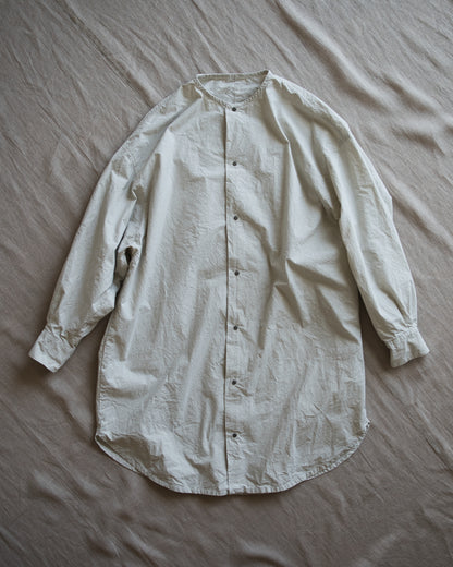 高密度タイプライターコットンシャツ/ Typewriter cotton shirts/Light Gray