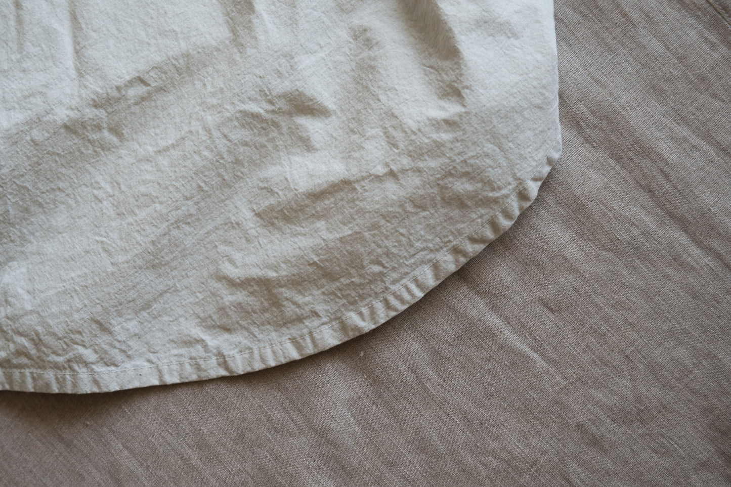 高密度タイプライターコットンシャツ/ Typewriter cotton shirts/Light Gray