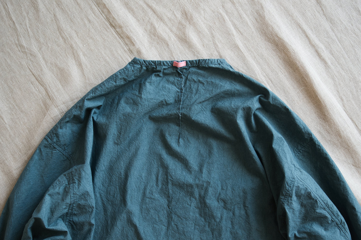 高密度タイプライターコットンシャツ/Typewriter cotton shirts/Gray Navy