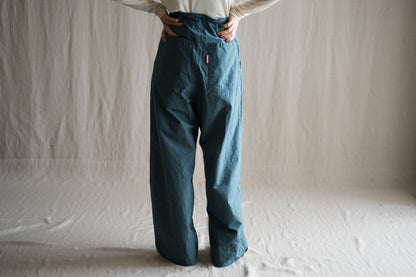 高密度タイプライターコットンパンツ/Typewriter cotton pants/Gray Navy