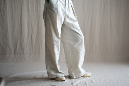 高密度タイプライターコットンパンツ/Typewriter cotton pants/Light Gray