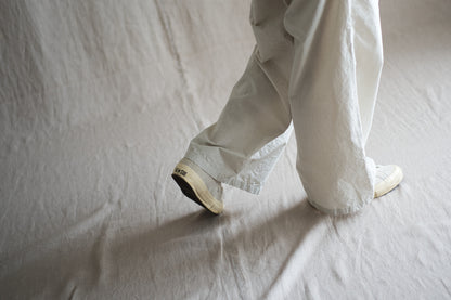 高密度タイプライターコットンパンツ/Typewriter cotton pants/Light Gray