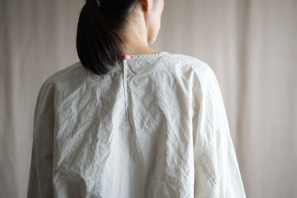 高密度タイプライターコットンシャツ/ Typewriter cotton shirts/Light Gray