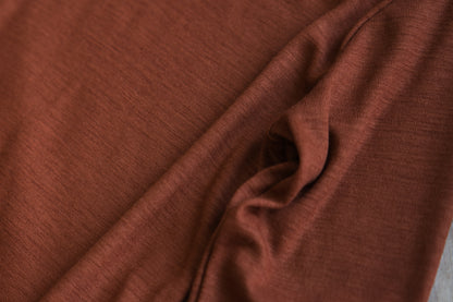 SUPER 100'S WOOL リブトップス/SUPER 100'S WOOL Rib Top/Camel