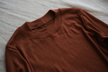 SUPER 100'S WOOL リブトップス/SUPER 100'S WOOL Rib Top/Camel