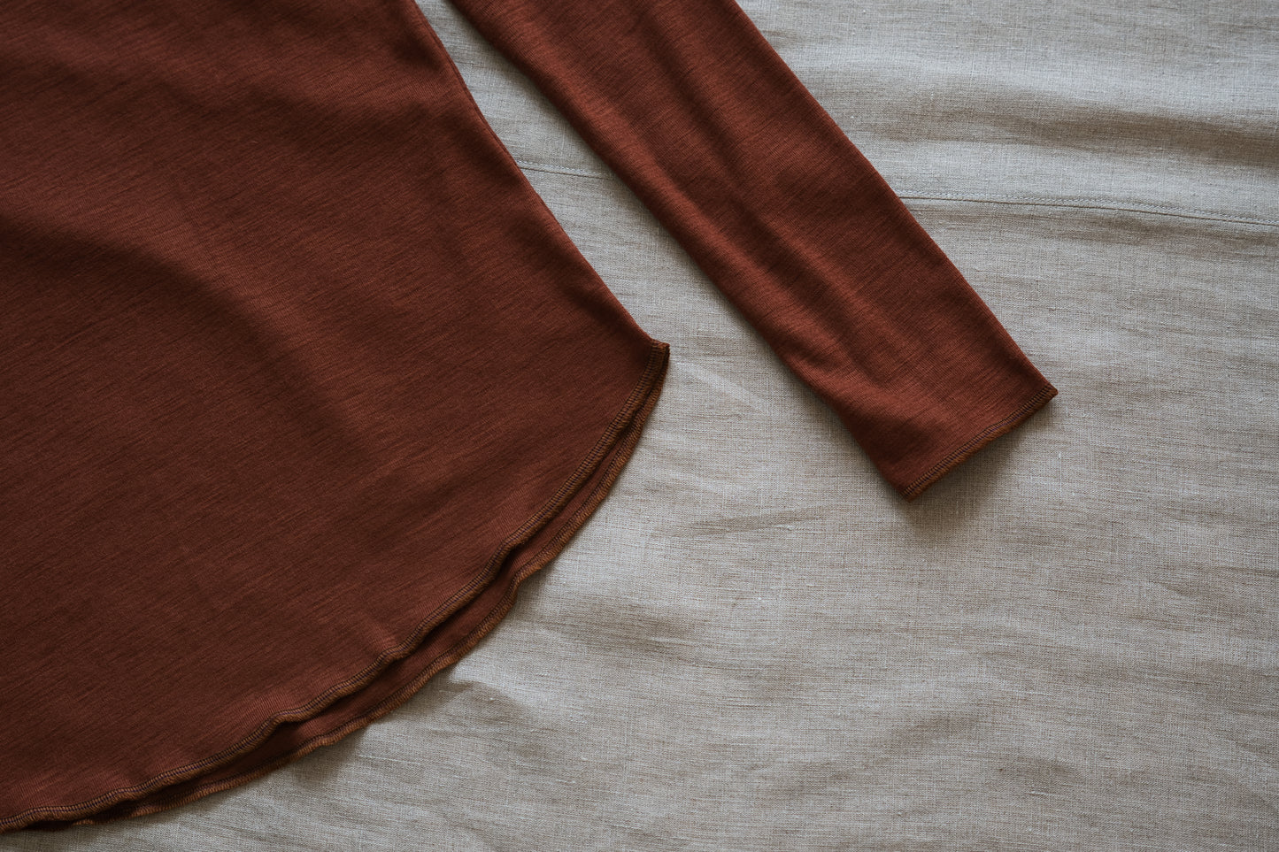 SUPER 100'S WOOL リブタートル/SUPER 100'S WOOL Rib Turtle/Camel