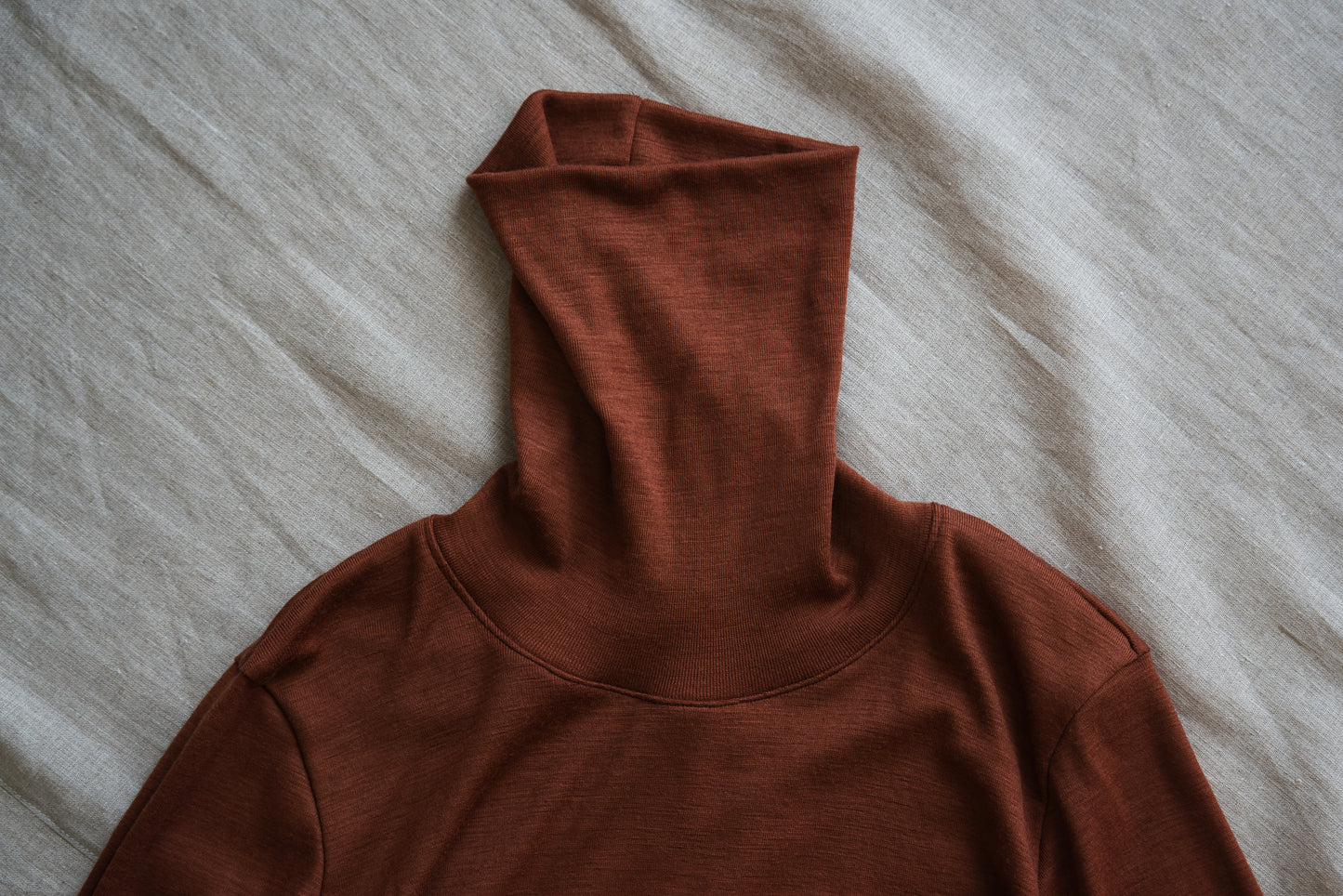 SUPER 100'S WOOL リブタートル/SUPER 100'S WOOL Rib Turtle/Camel