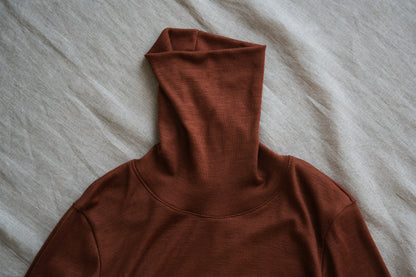 SUPER 100'S WOOL リブタートル/SUPER 100'S WOOL Rib Turtle/Camel