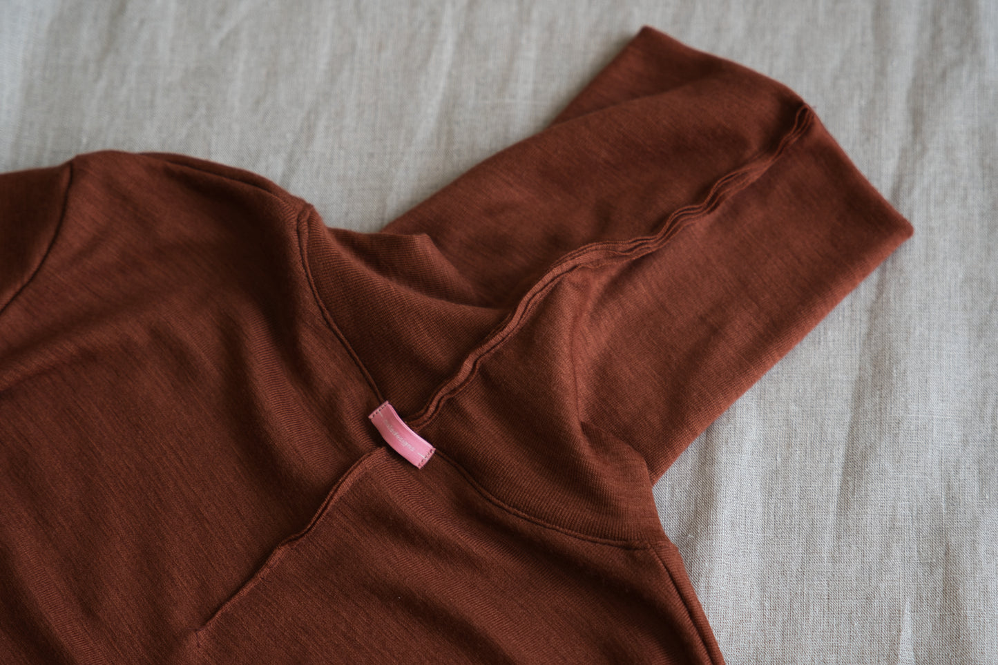 SUPER 100'S WOOL リブタートル/SUPER 100'S WOOL Rib Turtle/Camel