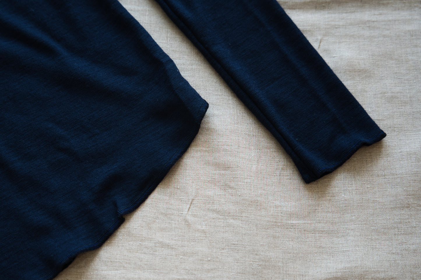 SUPER 100'S WOOL リブトップス/SUPER 100'S WOOL Rib Top/Navy