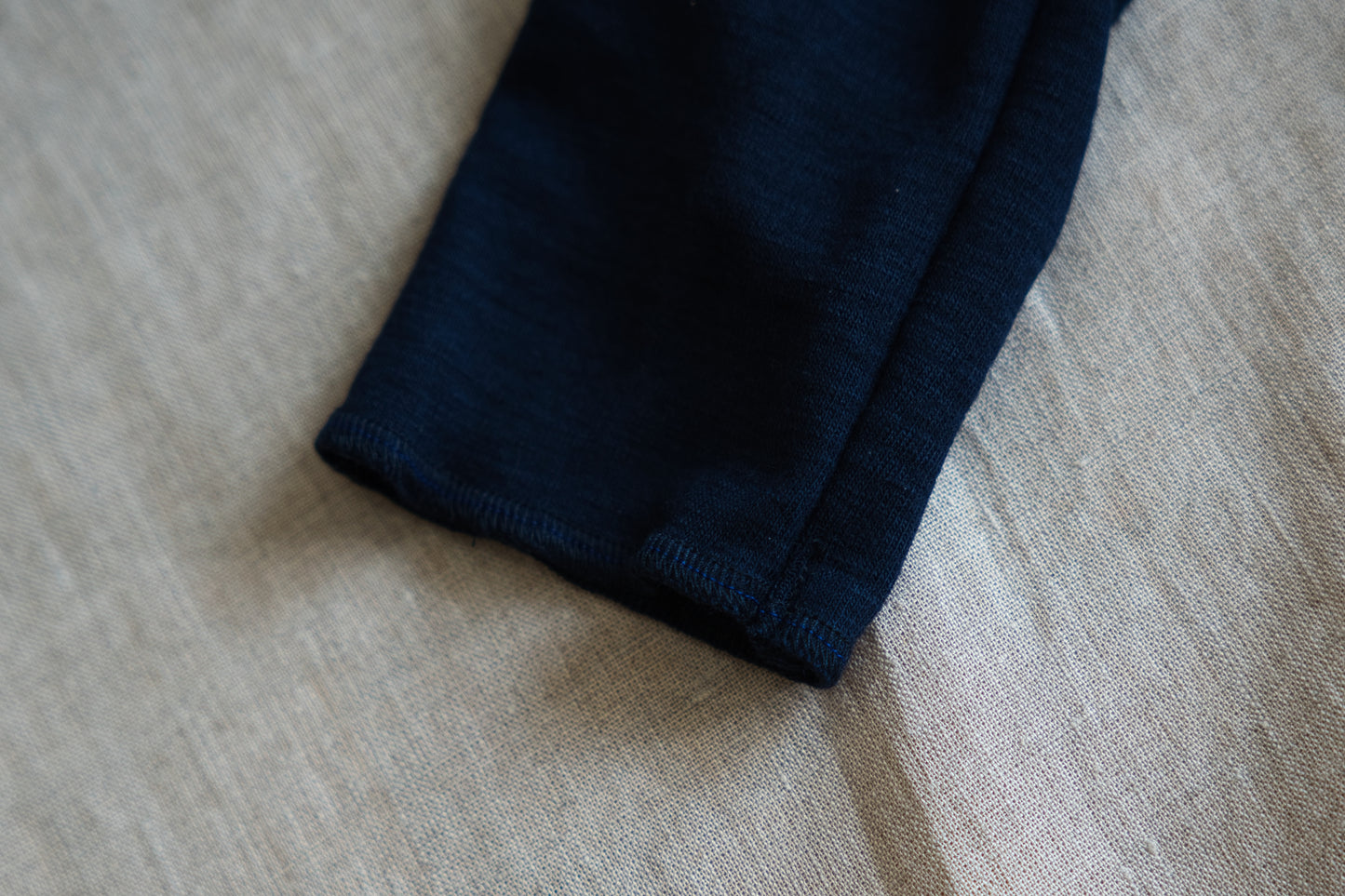 SUPER 100'S WOOL リブトップス/SUPER 100'S WOOL Rib Top/Navy