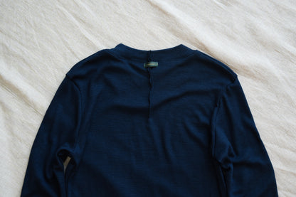 SUPER 100'S WOOL リブトップス/SUPER 100'S WOOL Rib Top/Navy