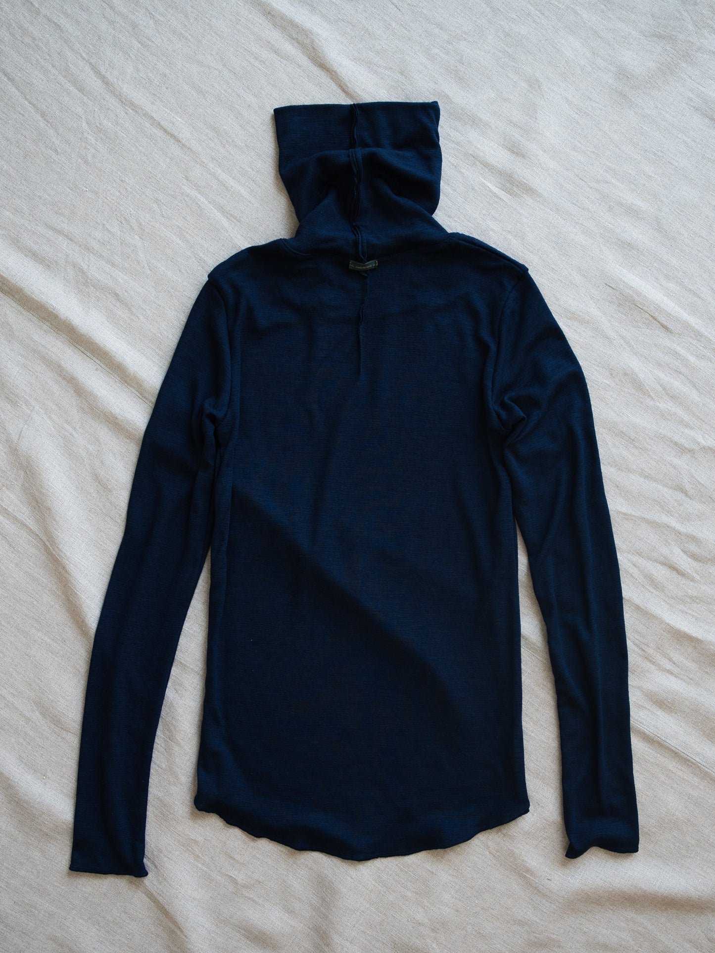 SUPER 100'S WOOL リブタートル/SUPER 100'S WOOL Rib Turtle/Navy