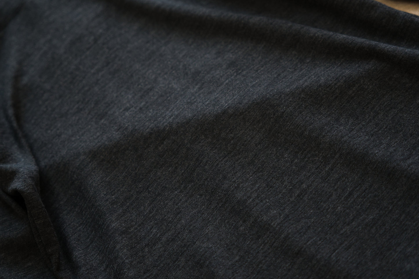 SUPER 100'S WOOL リブタートル/SUPER 100'S WOOL Rib Turtle/Charcoal