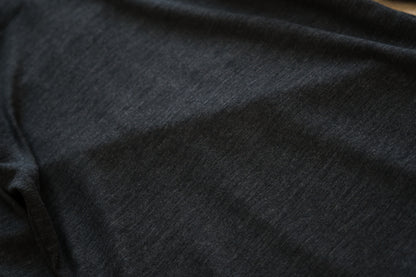 SUPER 100'S WOOL リブタートル/SUPER 100'S WOOL Rib Turtle/Charcoal