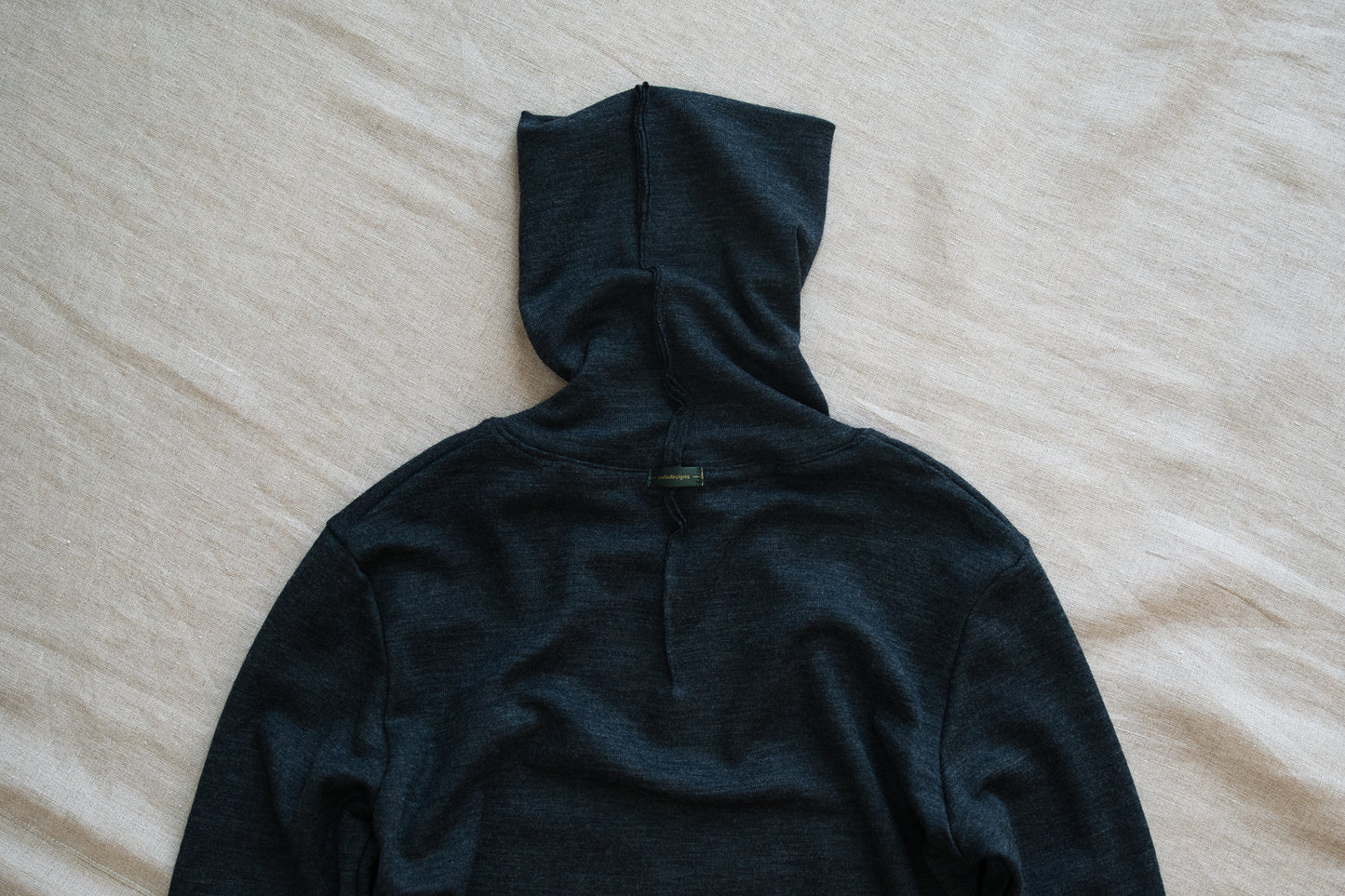 SUPER 100'S WOOL リブタートル/SUPER 100'S WOOL Rib Turtle/Charcoal