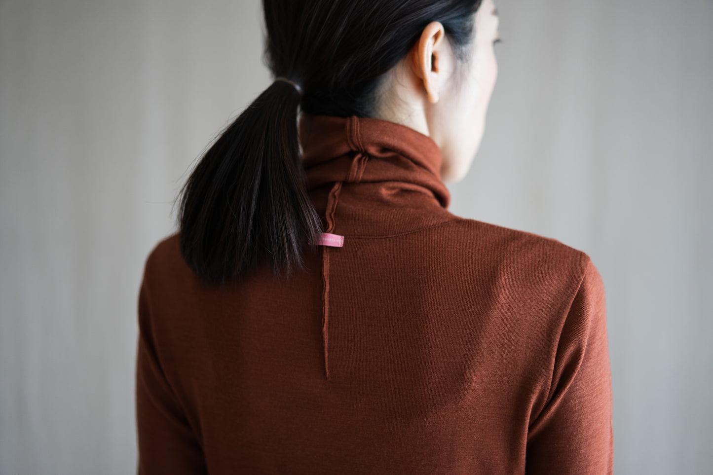 SUPER 100'S WOOL リブタートル/SUPER 100'S WOOL Rib Turtle/Camel