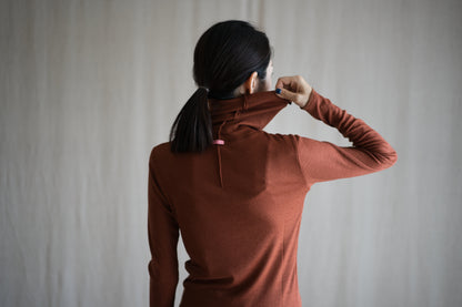 SUPER 100'S WOOL リブタートル/SUPER 100'S WOOL Rib Turtle/Camel