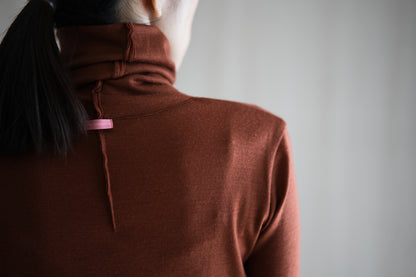 SUPER 100'S WOOL リブタートル/SUPER 100'S WOOL Rib Turtle/Camel