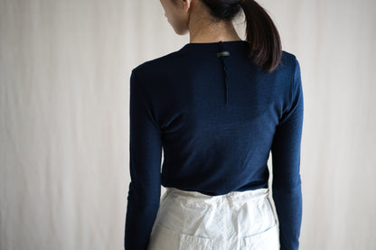 SUPER 100'S WOOL リブトップス/SUPER 100'S WOOL Rib Top/Navy