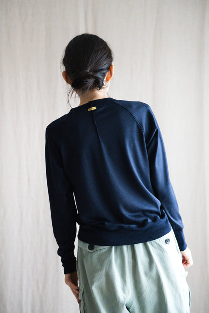 スーペリアウールクルーネック/Superior Wool Crew-Neck/Midnight Navy