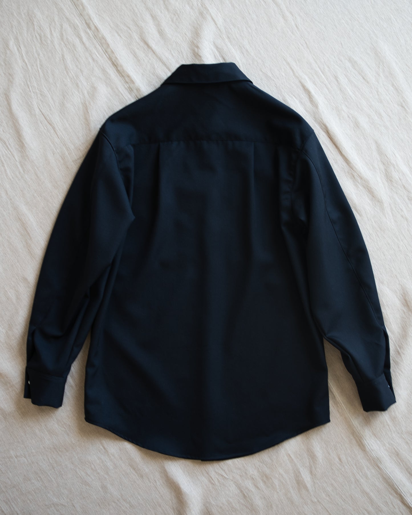 Non-mulesing RICH WOOL Shirts/Night Navy