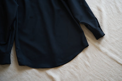 Non-mulesing RICH WOOL Shirts/Night Navy