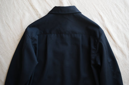 Non-mulesing RICH WOOL Shirts/Night Navy