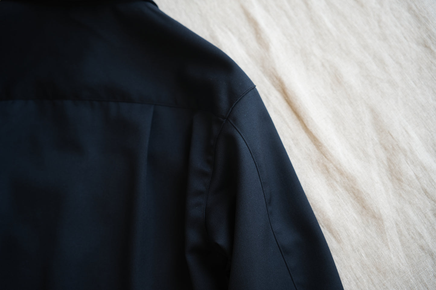 Non-mulesing RICH WOOL Shirts/Night Navy