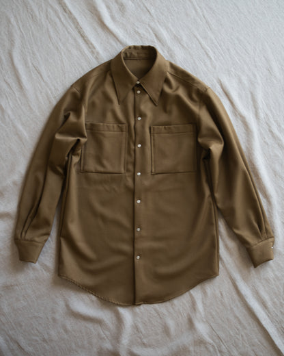 Non-mulesing RICH WOOL Shirts/Beige