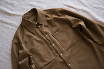 Non-mulesing RICH WOOL Shirts/Beige