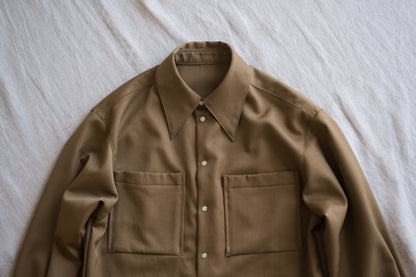 Non-mulesing RICH WOOL Shirts/Beige