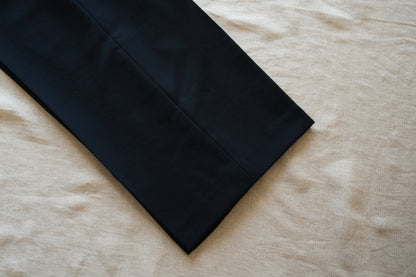 Non-mulesing RICH WOOL Wide-Pants/Night Navy