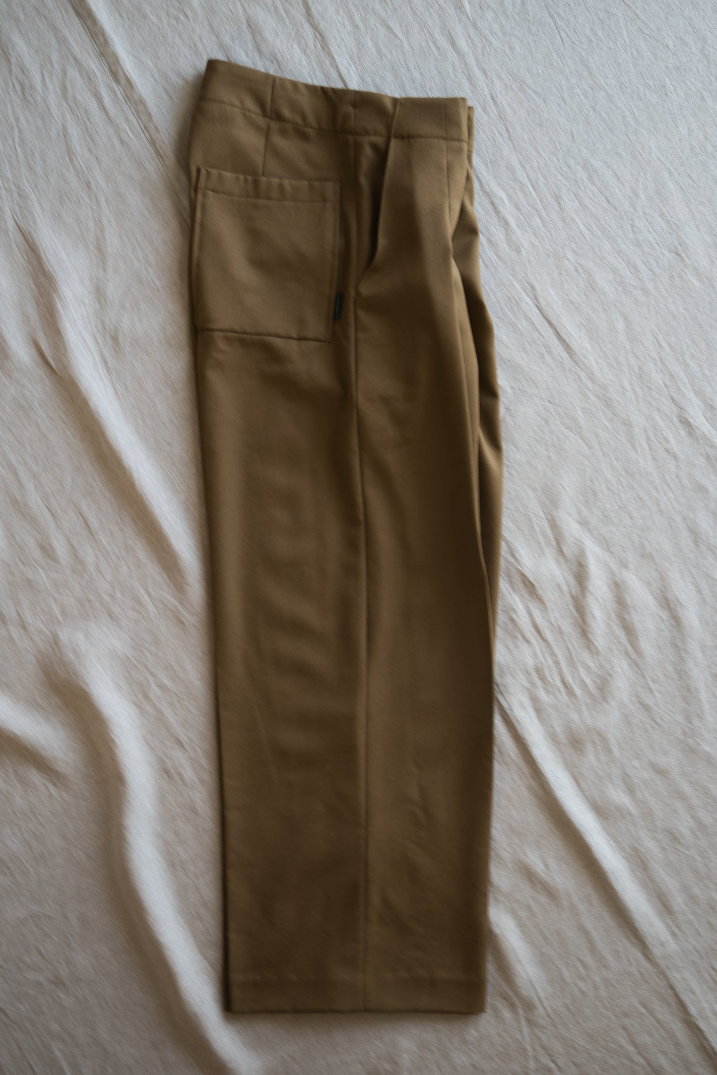 Non-mulesing RICH WOOL Wide-Pants/Beige