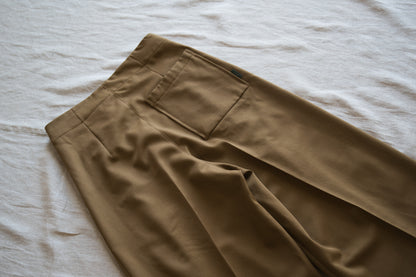 Non-mulesing RICH WOOL Wide-Pants/Beige