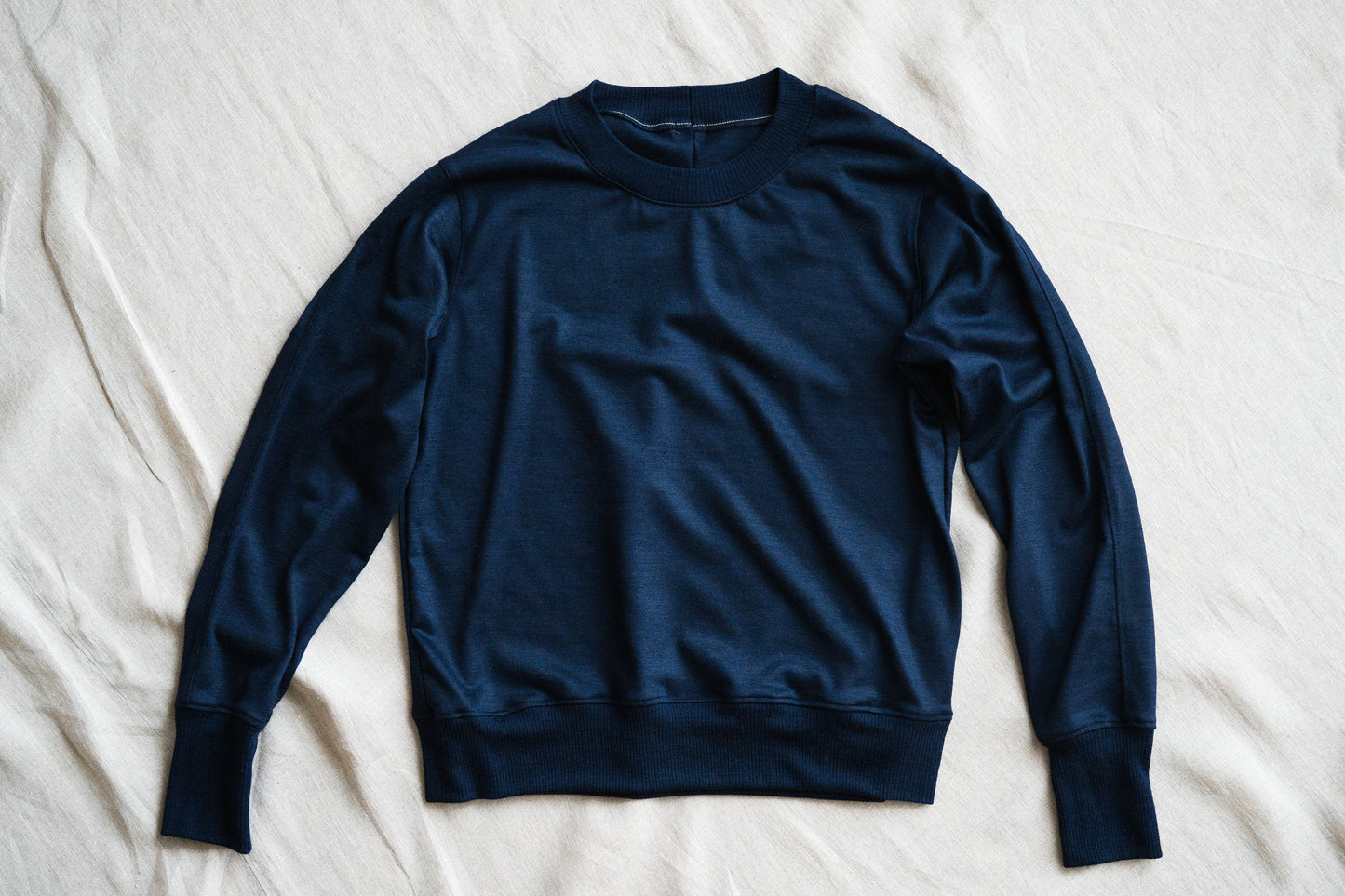 スーペリアウールクルーネック/Superior Wool Crew-Neck/Midnight Navy