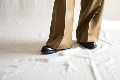 Non-mulesing RICH WOOL Wide-Pants/Beige
