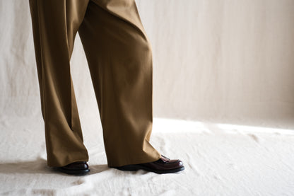 Non-mulesing RICH WOOL Wide-Pants/Beige