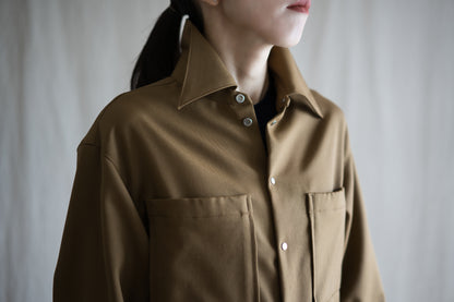 Non-mulesing RICH WOOL Shirts/Beige