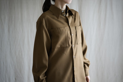 Non-mulesing RICH WOOL Shirts/Beige