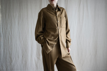 Non-mulesing RICH WOOL Shirts/Beige