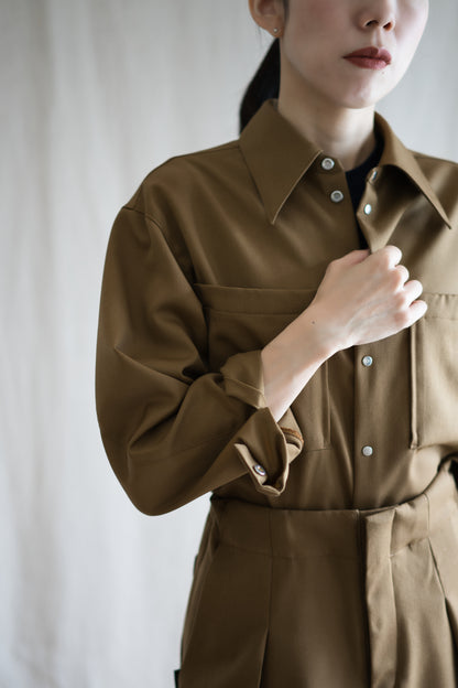 Non-mulesing RICH WOOL Shirts/Beige