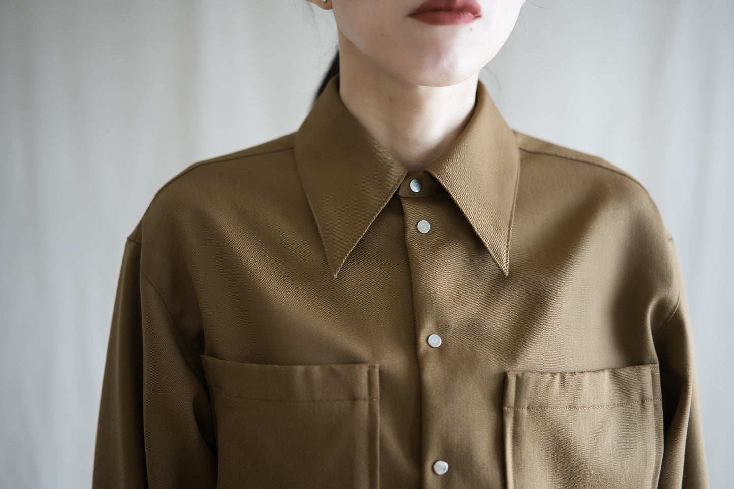 Non-mulesing RICH WOOL Shirts/Beige