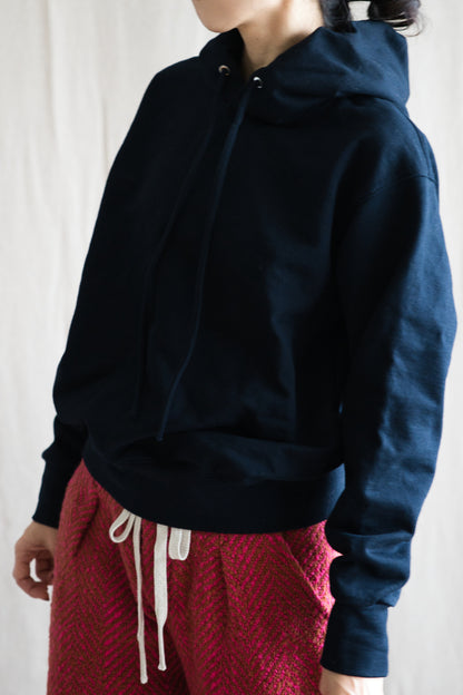 シルキーコットンフーディ/Silky Cotton Hoodie/Nighttime Navy